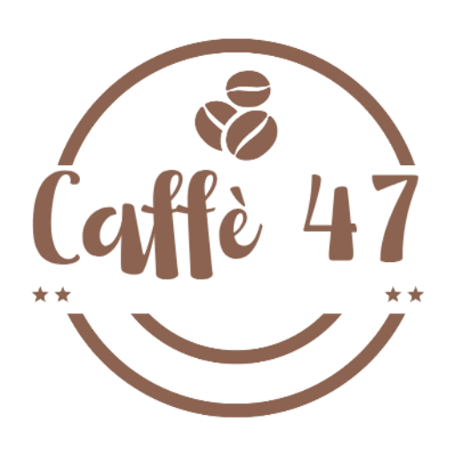Cerchio color caffè con scritta caffè47